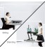 Adjustable 36 Inch Black Standing Desk Converter With Keyboard Tray Quick Sit To Stand